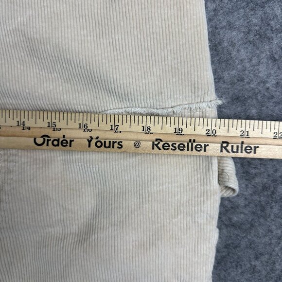 Reason Cargo Pants Mens 34 Beige Double Knee Straight Leg Corduroy Textured - Picture 14 of 16